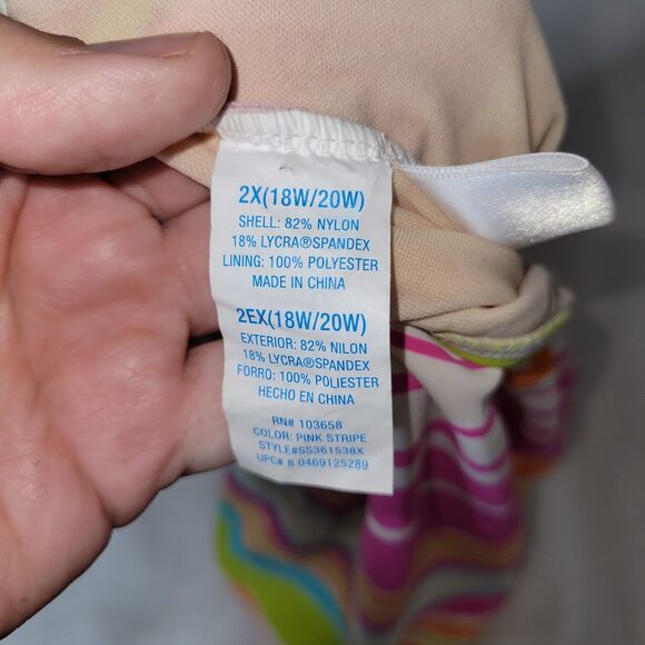 Sand N Sun Swimsuit Womens One Piece Bathing Suit Sz 18W/20W Plus Size Pool - Picture 16 of 16